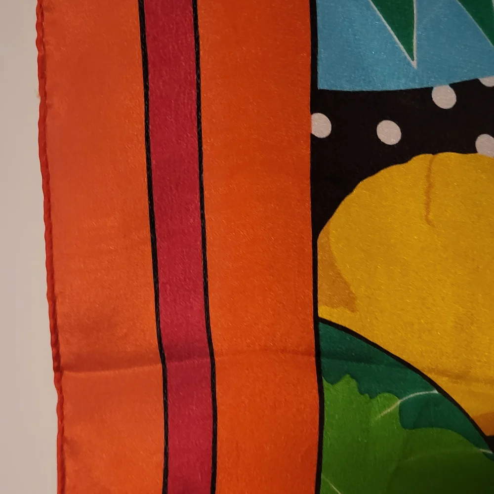 Liz Claiborne Pink, Yellow, and Blue Scarf